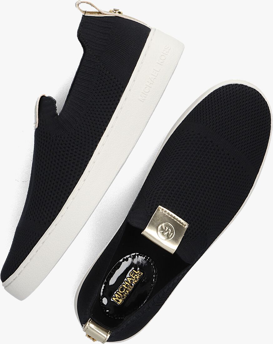 MICHAEL KORS zwarte michael kors instappers juno knit slip on