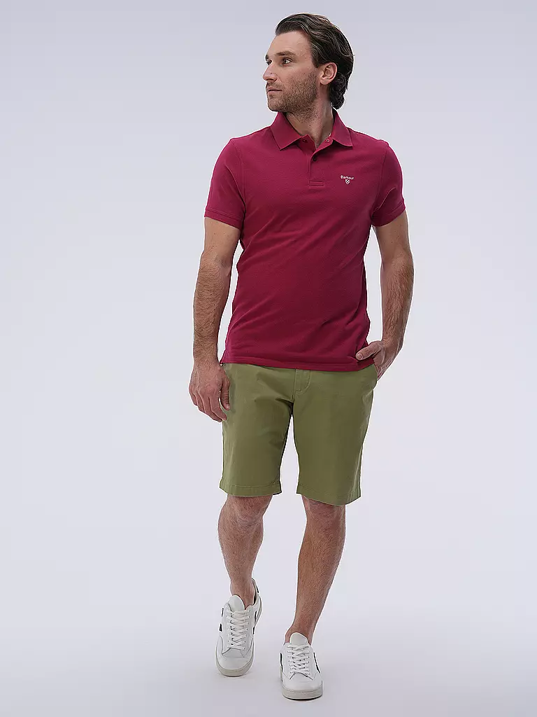 BARBOUR Poloshirt rot