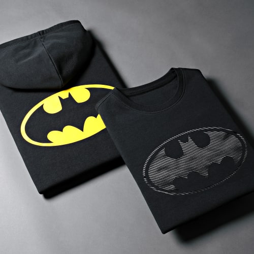 Sweat Capuche Classic Logo Back Noir Jaune