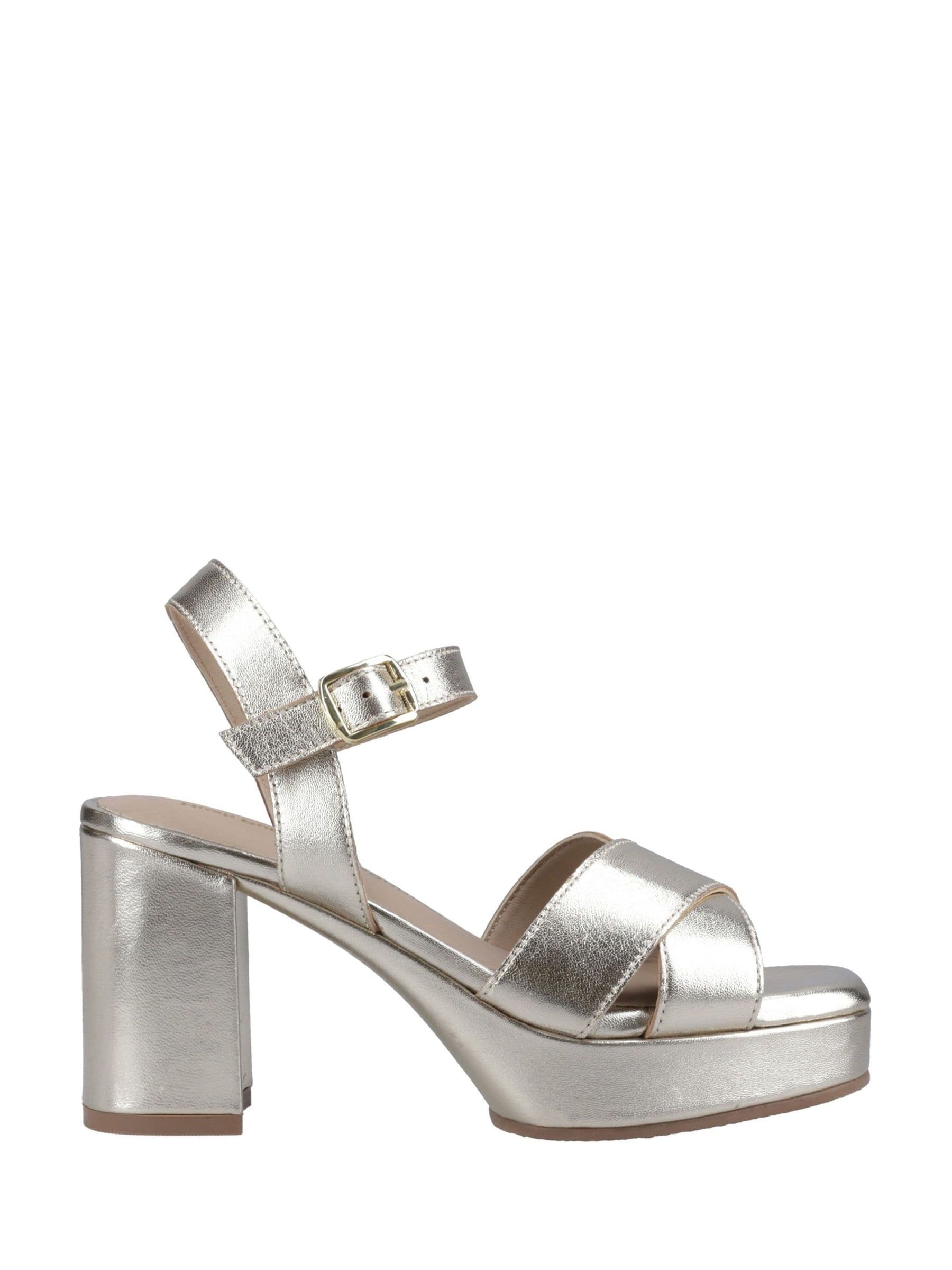 Hush Puppies Ophelia Leather Heel Sandals