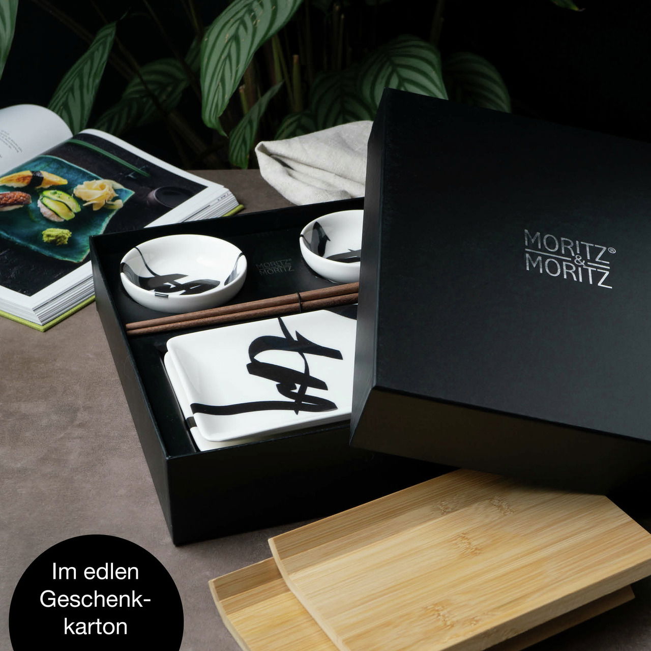 Moritz & Moritz Sushi Set 10tlg. Schrift