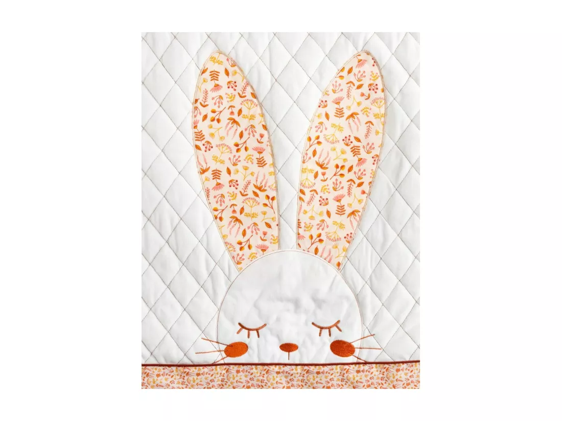 Grand tapis en coton blanc