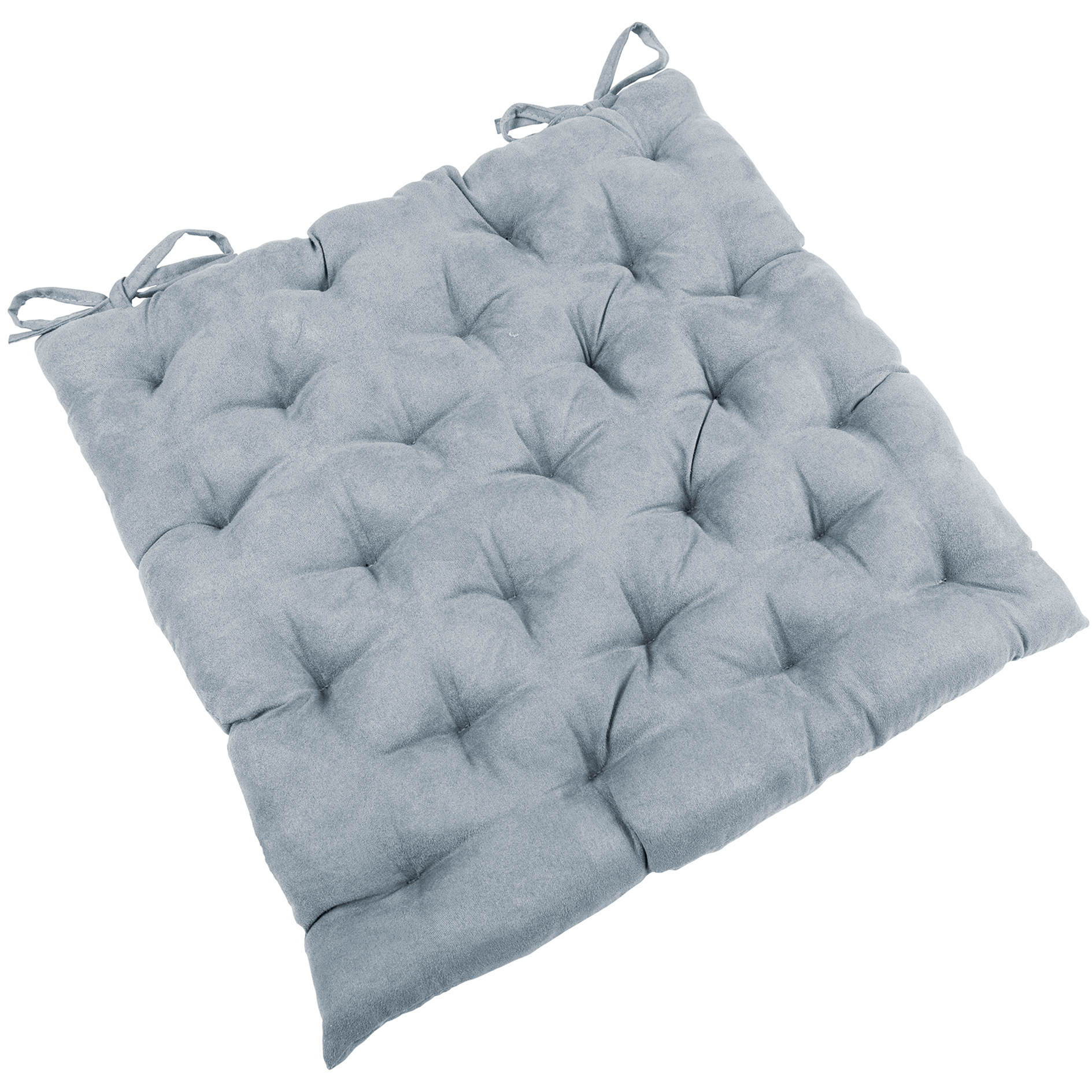 Sitzkissen - silber - 40x40 cm