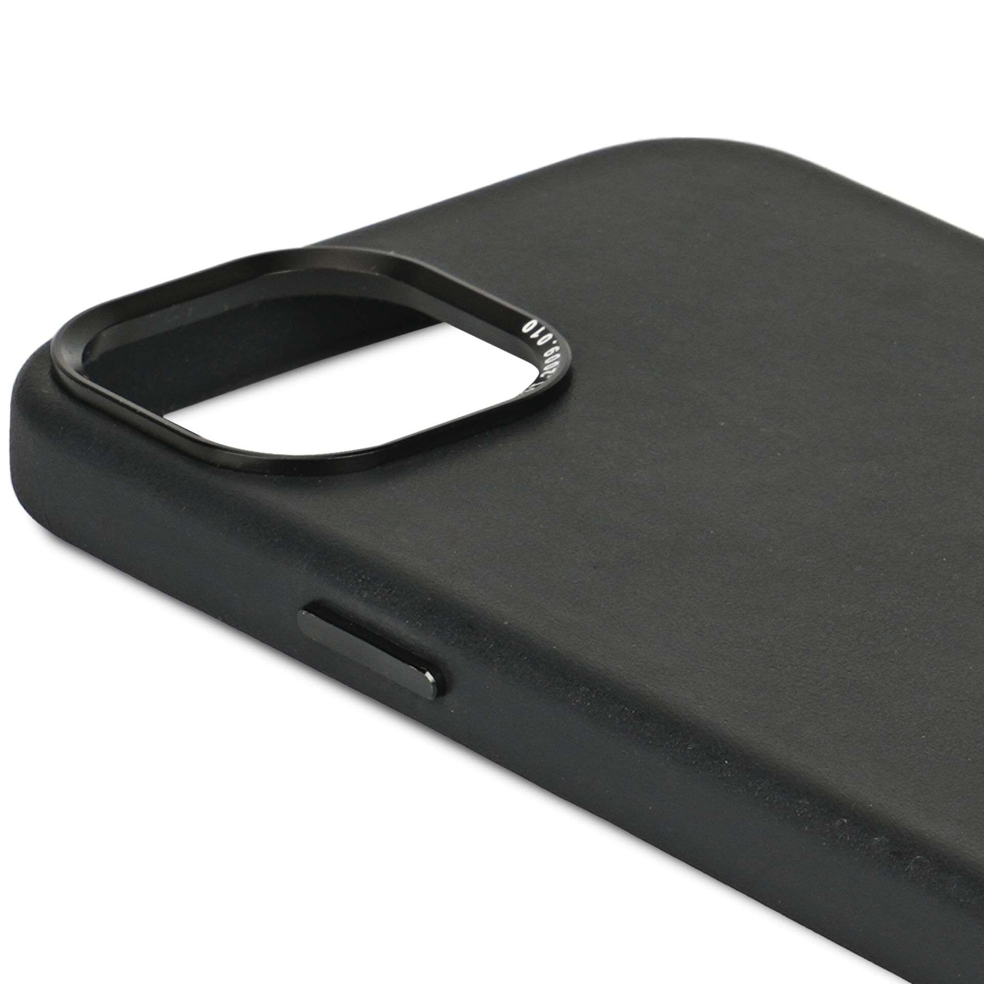 iPhone 15 MagSafe Echtleder Hülle (D24IPO15BC1BK) - Schwarz