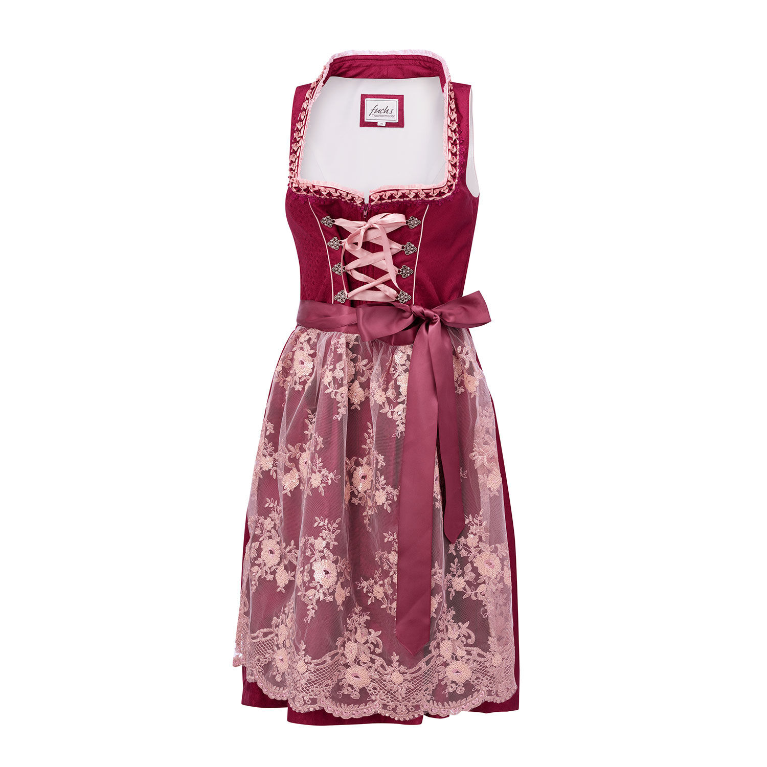 Traditionelles Dirndl mit floraler Spitze