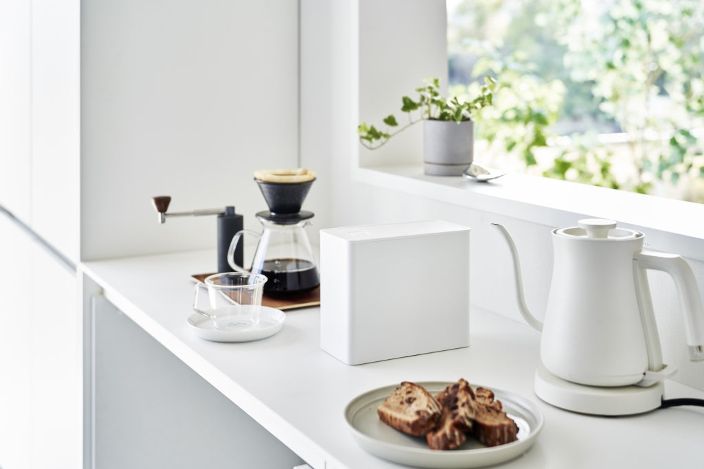 Yamazaki Koffieblik Luchtdicht - Tower - Wit