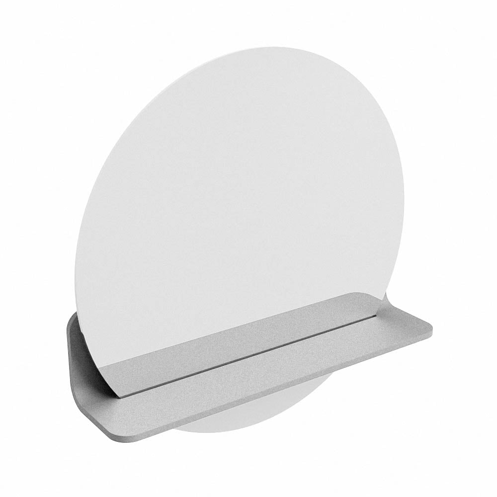 Mondiaz Spot spiegel rond Ø50cm met planchet plata