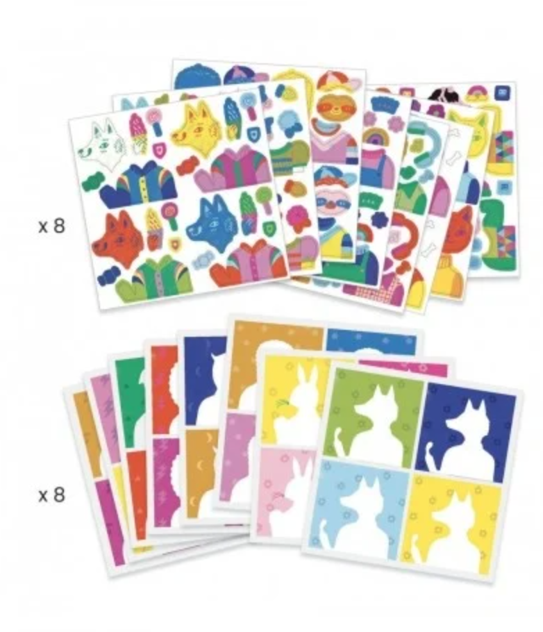 Djeco dj09371 Stickers Totally pop - Inspired by Andy Warhol