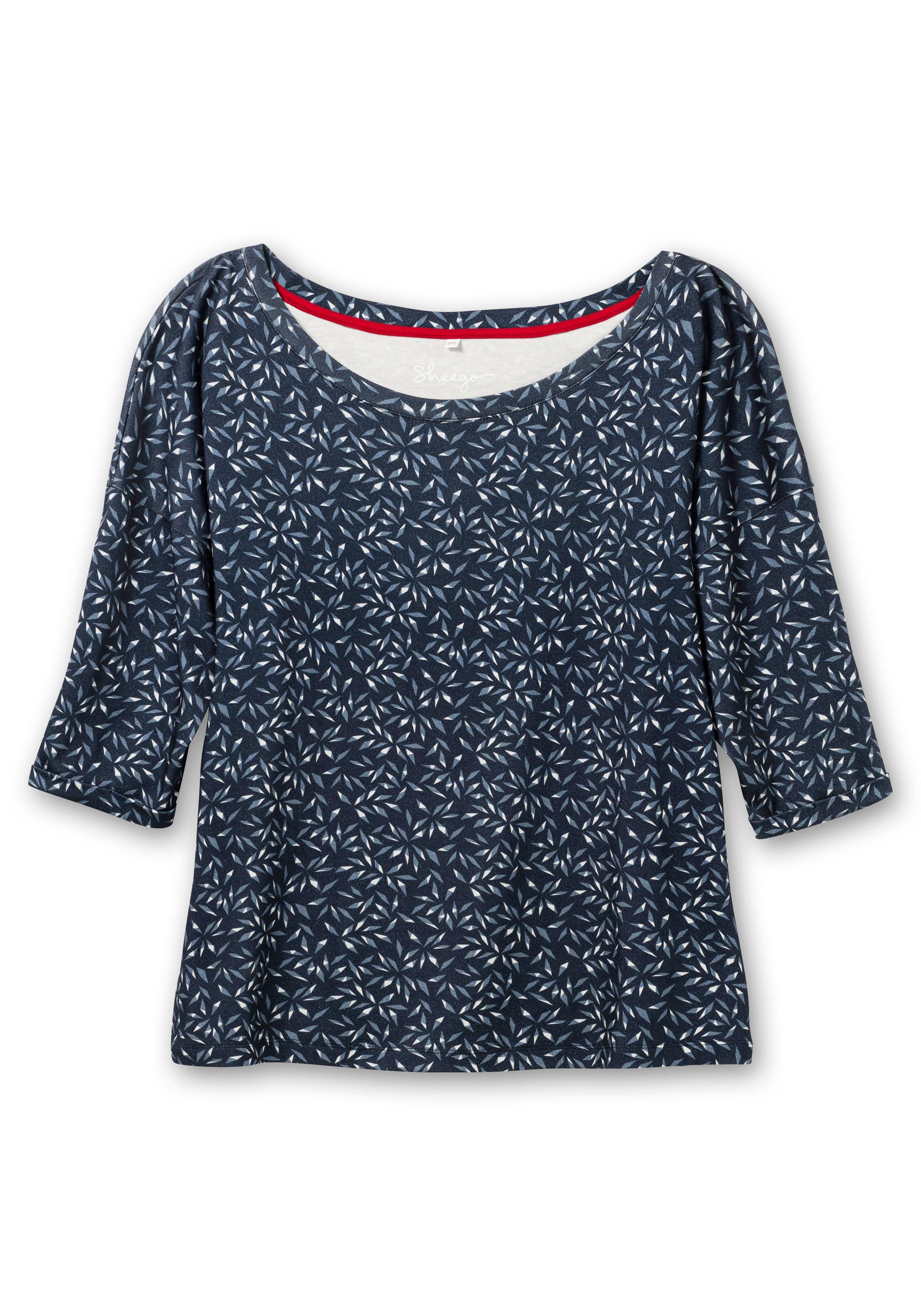 Relax-Shirt mit Alloverdruck, aus Interlock