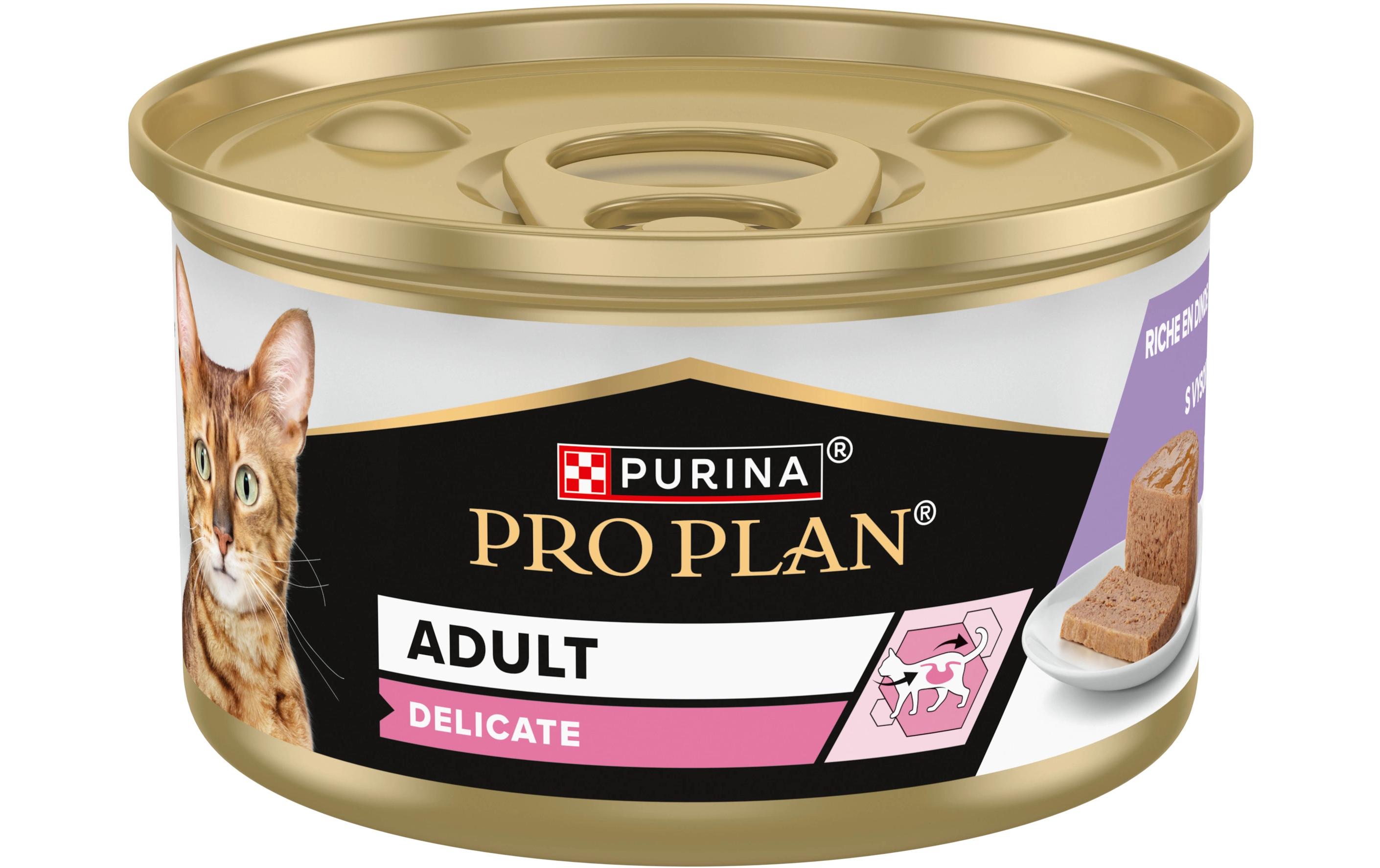 Adult Delicate Digestion Mousse mit Truthahn 24 x 85 gAlleinfuttermittel für ausgewachsene Katzen