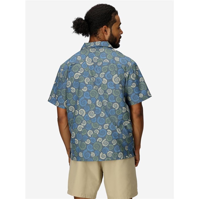 Marmot AirExchange UPF 40 Camp Novelty SS Shirt Thunderhead Multi Fossil