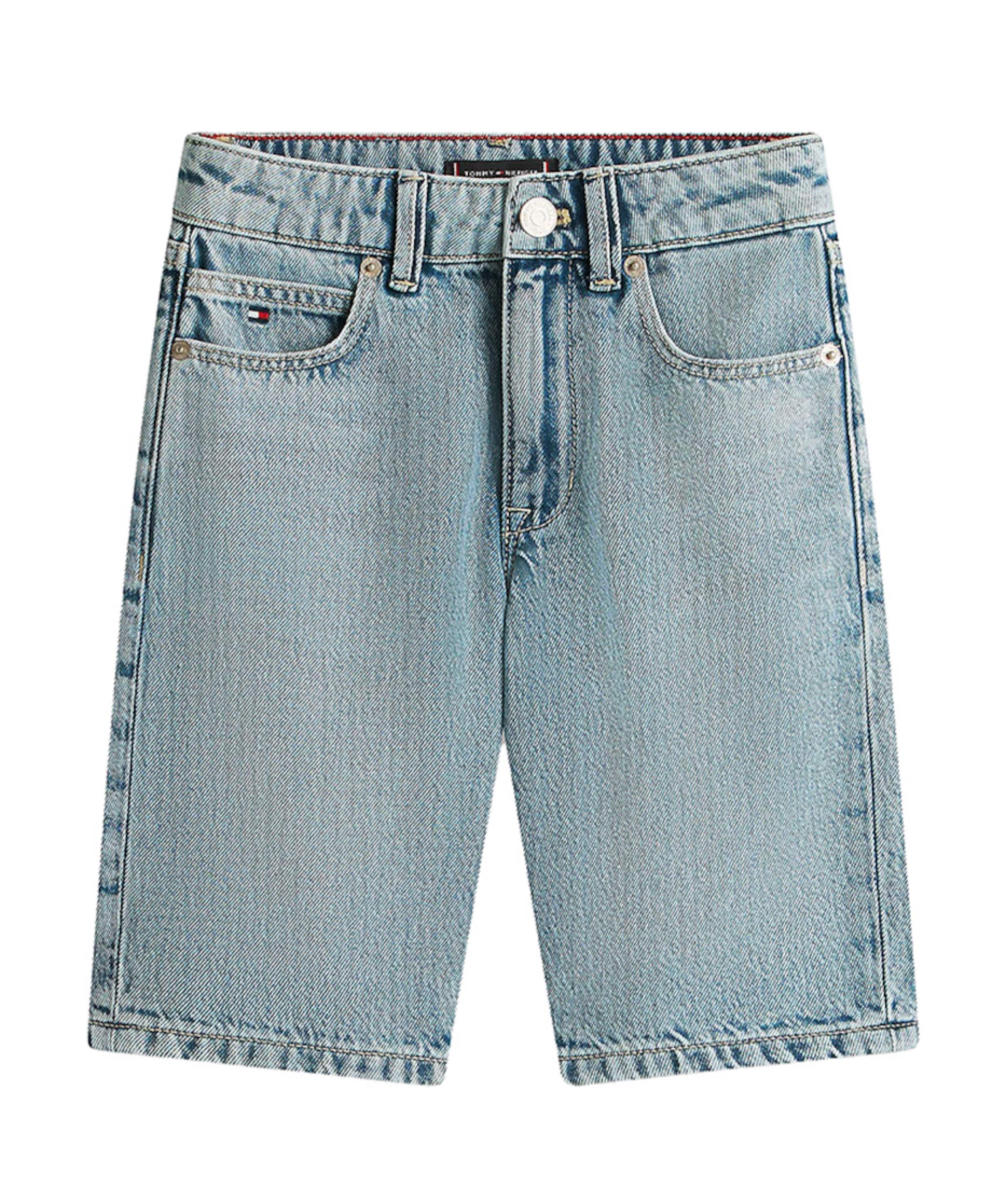 Tommy Hilfiger STRAIGHT MID BLUE DENIM jongens korte broek blauw