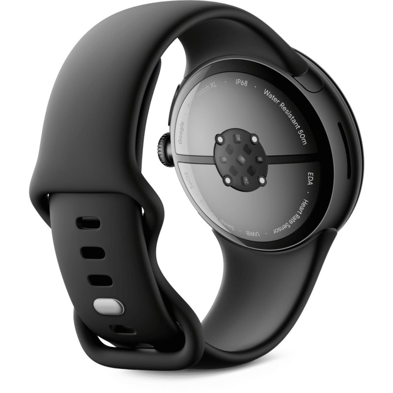 Google Pixel Watch 3 AMOLED 45 mm Numérique Écran tactile 4G Noir Wifi GPS (satellite)
