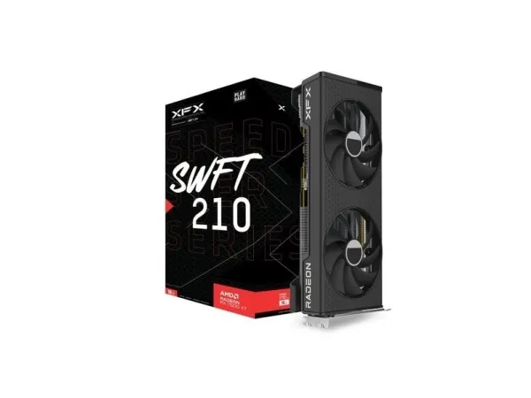 XFX Speedster SWFT210 AMD Radeon RX 7600 XT - grafikkort - Radeon RX 7600 XT - 16 GB GDDR6 - PCIe 4.0 - HDMI, 3 x DisplayPort