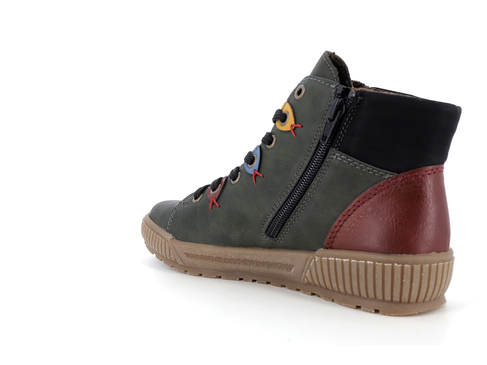 Rieker-N0711 Synthétique Kaki
