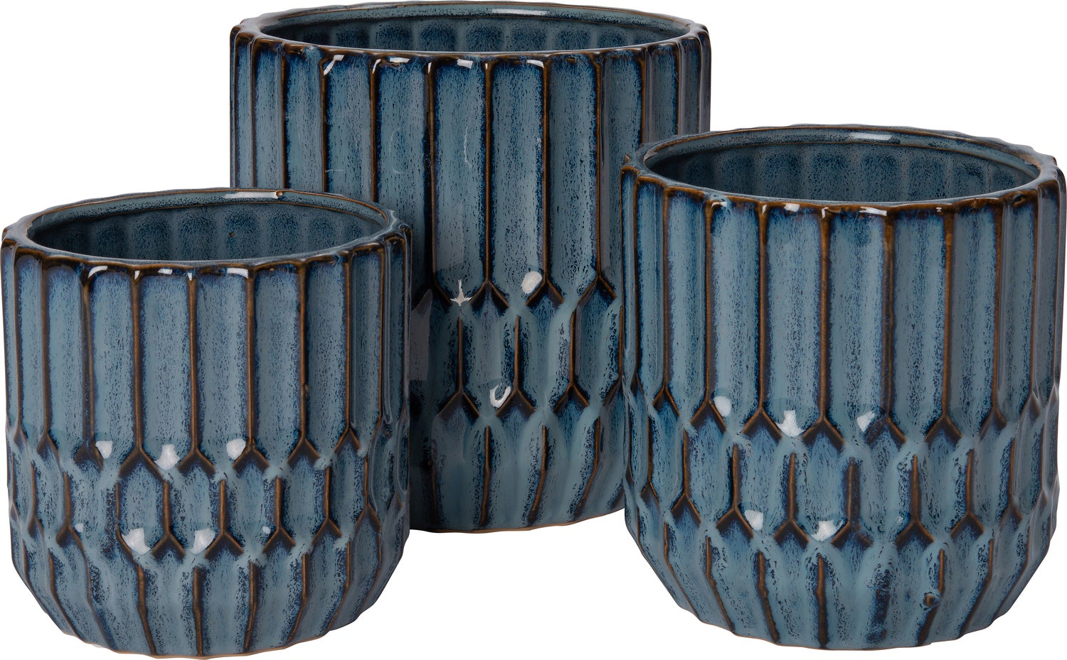 Intratuin bloempot Bibi blauw D 13 H 12 cm