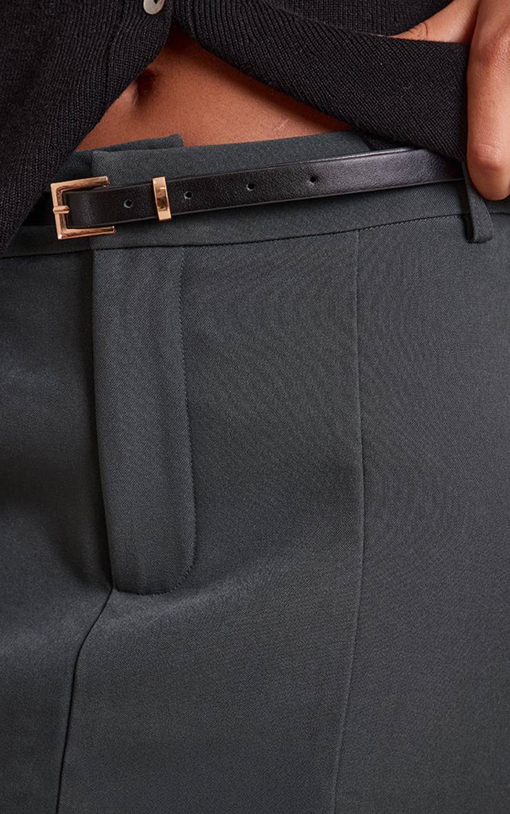 Charbon Jupe-short Plissée Avec Détail Ceinture Tall