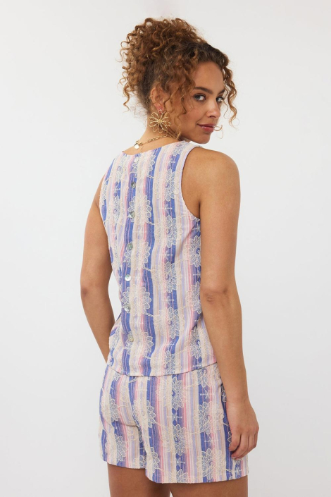 Ydence multi color dames top