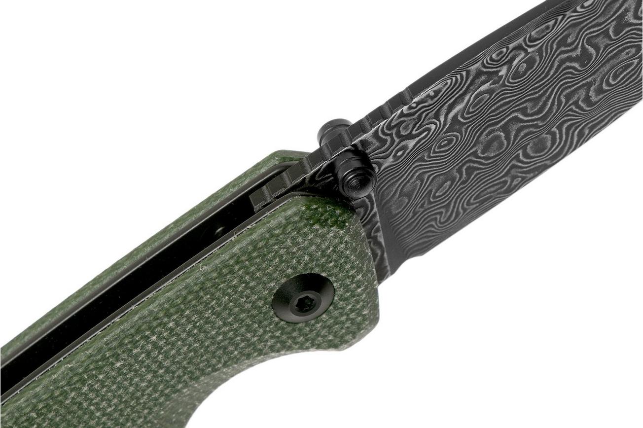 Civivi Altus C20076-DS1 Damascus, Green Micarta zakmes