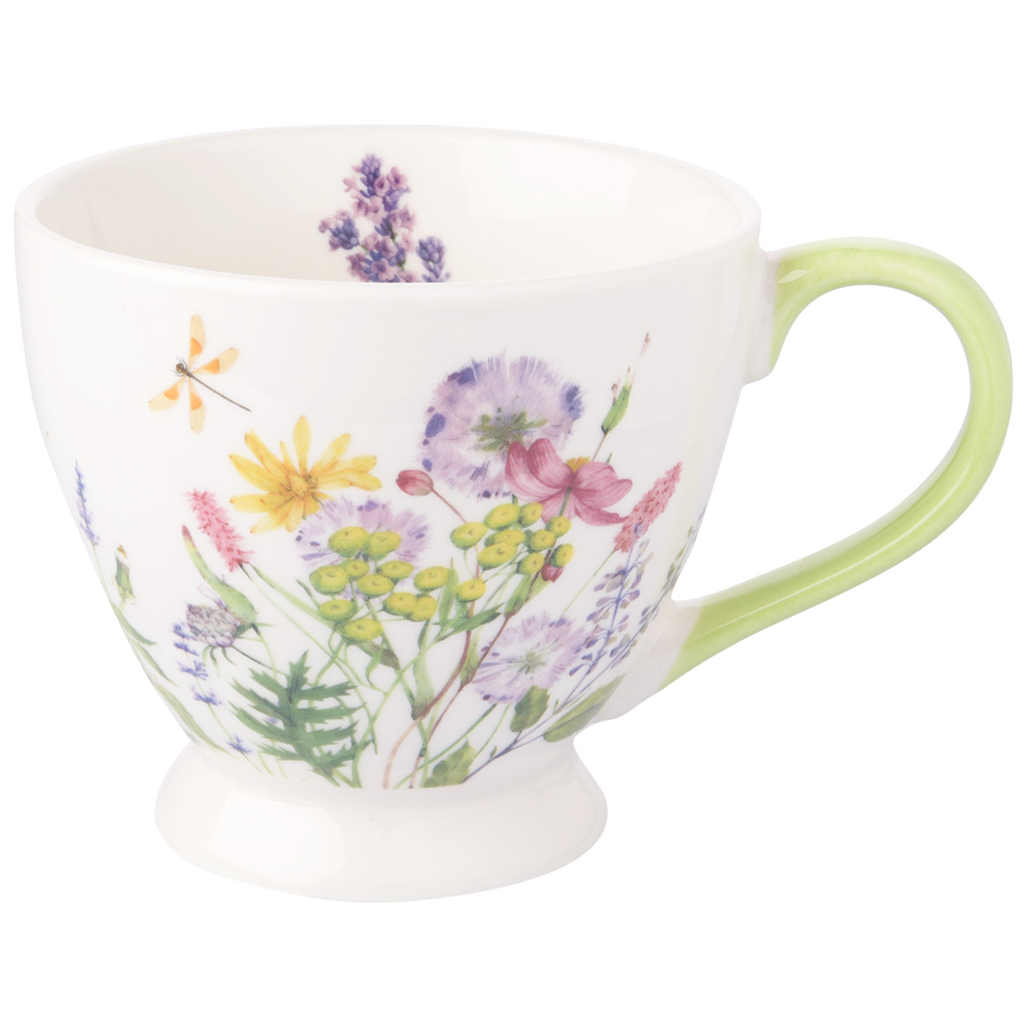 My Home Tasse mit Blumen weiss / bunt