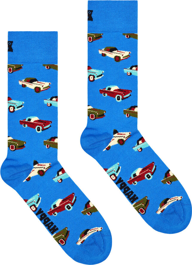 Happy Socks Car Sock Blue