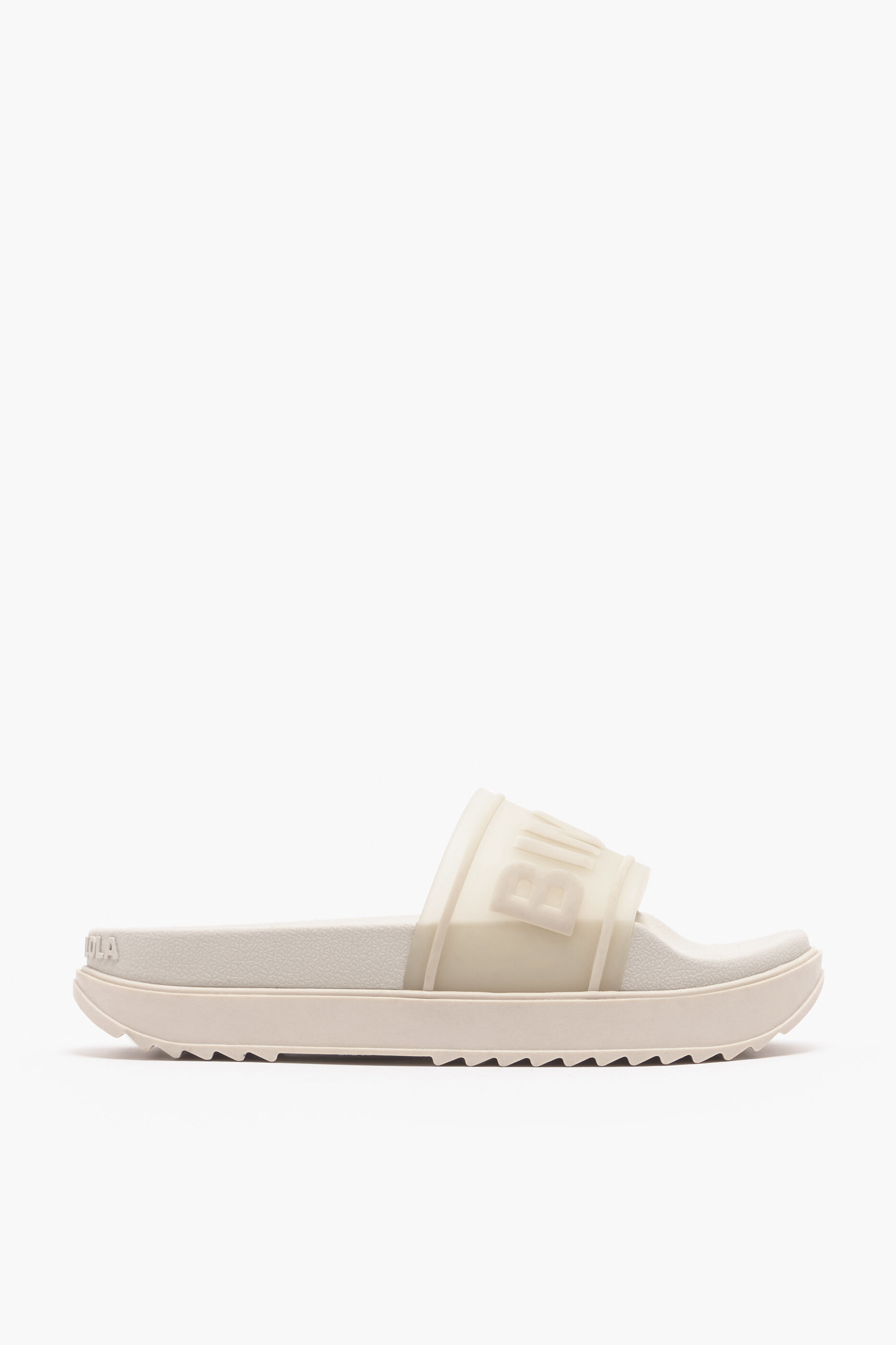 Chinelo plataforma com logo branco