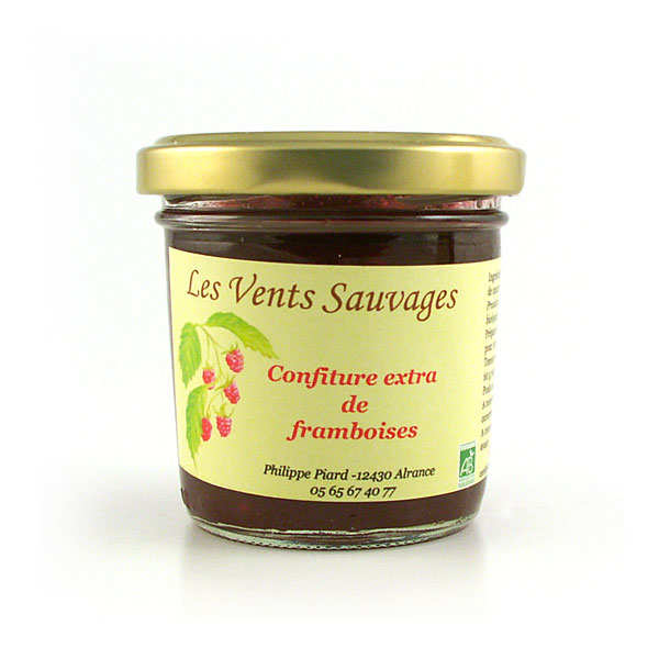 Confiture extra de framboise bio