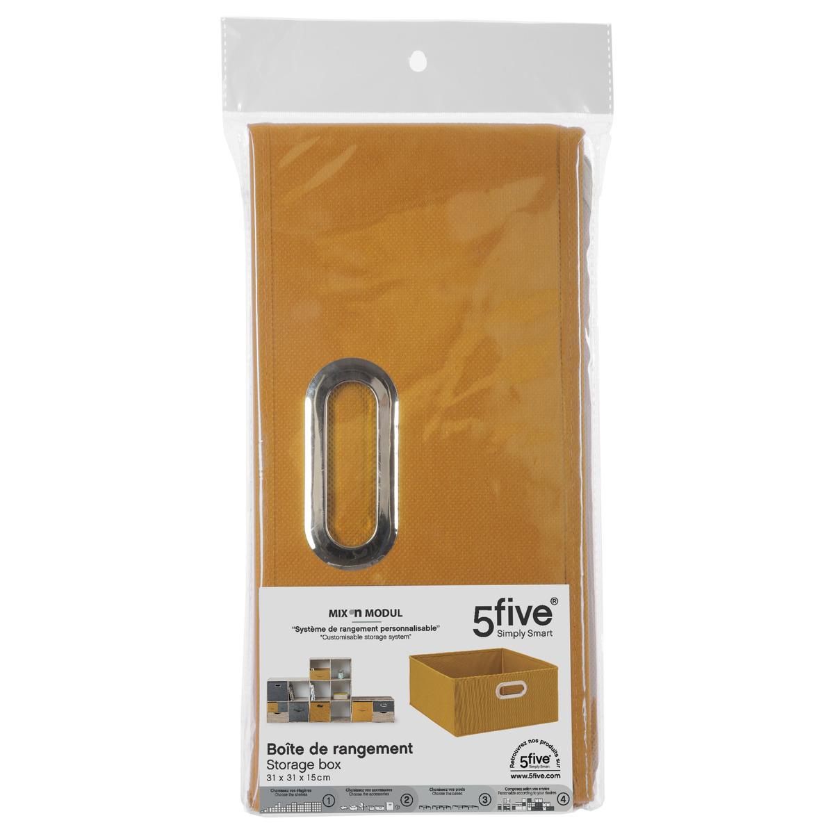 BOITE DE RANGEMENT 31X15CM MOUTARDE
