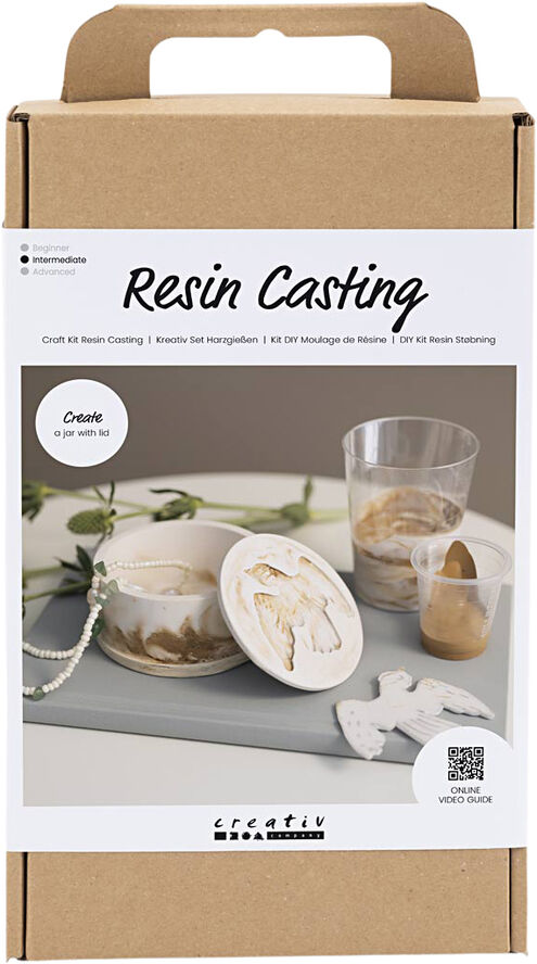 Creativ Company DIY Kit Resin Støbning, Krukke med låg
