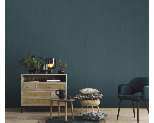 Vliesbehang 10028-19 GMK Fashion for Walls 3 effen strepen turquoise