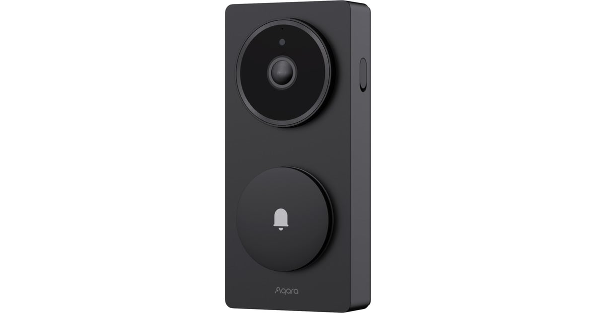 AqaraSlimme Video Deurbel G410 Select  (Zwart, Wifi, Bluetooth, Zigbee, Matter)