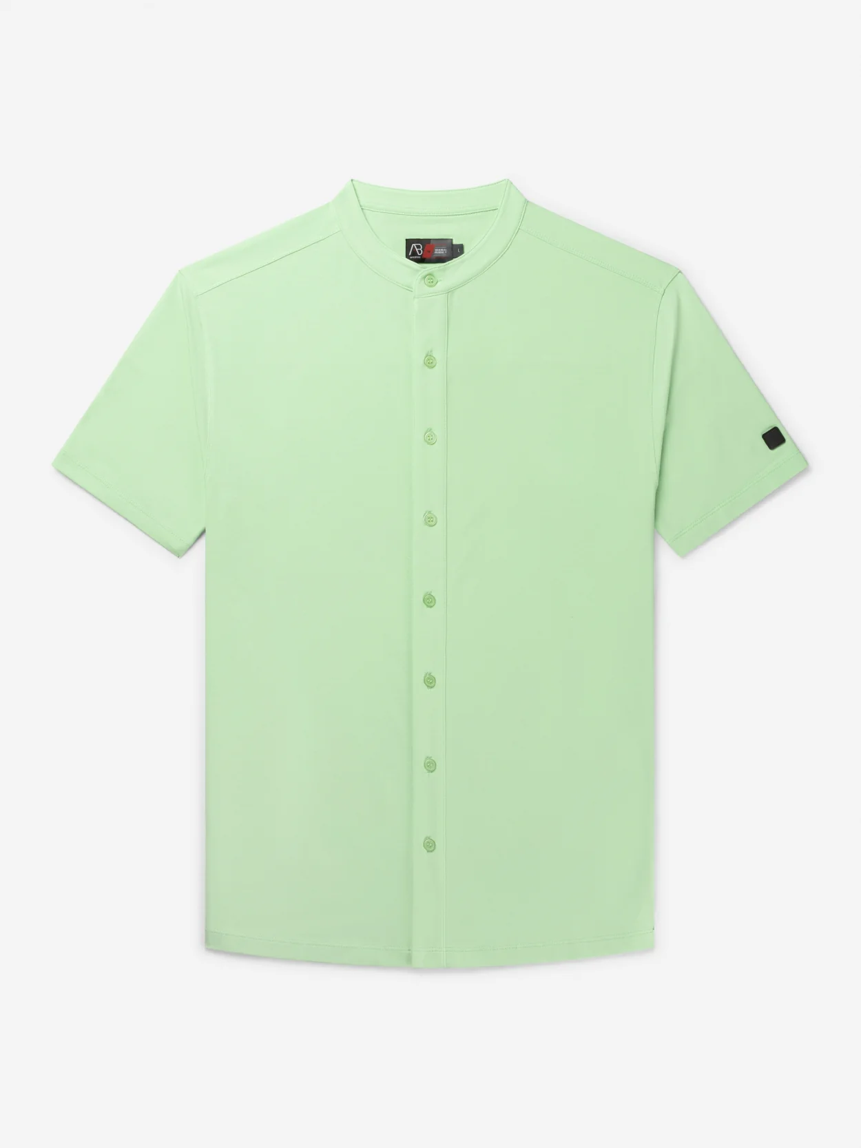 AB Lifestyle Button Up Short-Sleeve Polo Heren Groen