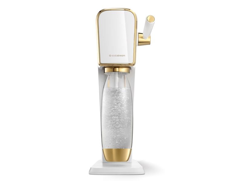 Sodastream Wassersprudler Art Weiss/Gold Eleganter Trinkwassersprudler mit Fuse Kunststoffflasche