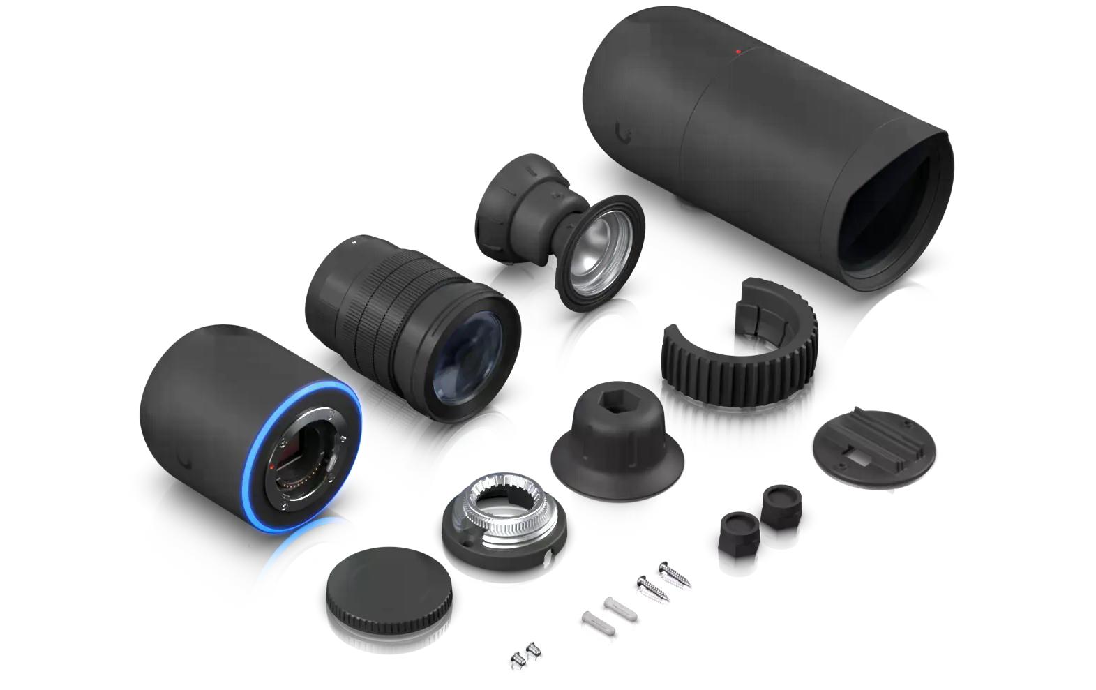 Netzwerkkamera AI DSLR 17 mm<br>Indoor/Outdoor 4K-PoE-Kamera mit 17-mm-Objektiv