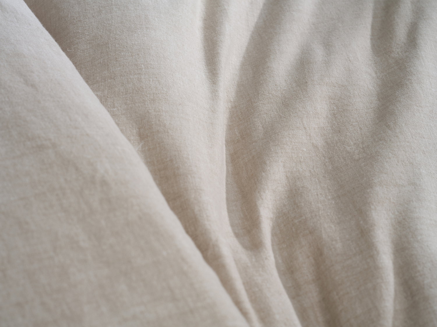 Zo Home Dekbedovertrek Flanella di Lino - sandy beige