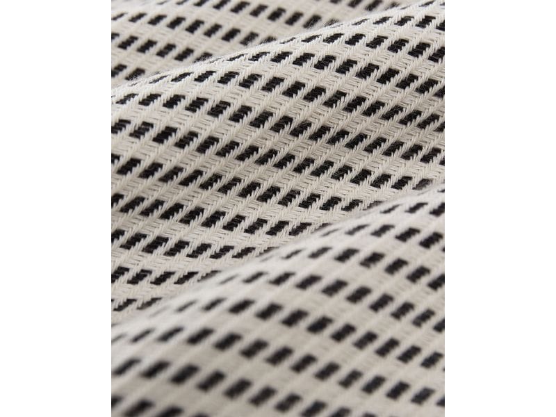 Urbanara Strandtuch Bolu 95 x 180 cm, Schwarz / Naturweiss Badetuch