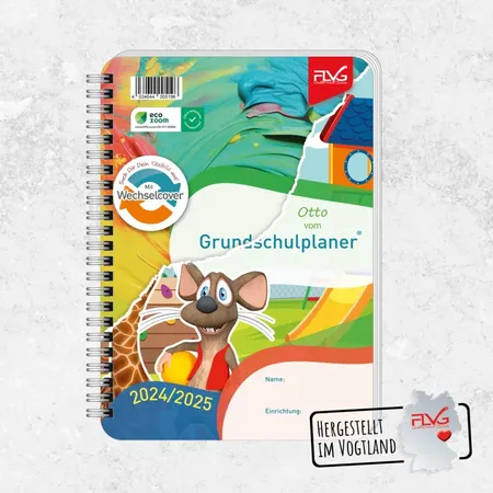 FLVG Grundschulplaner mit Frieda & Otto A5, 2024/2025