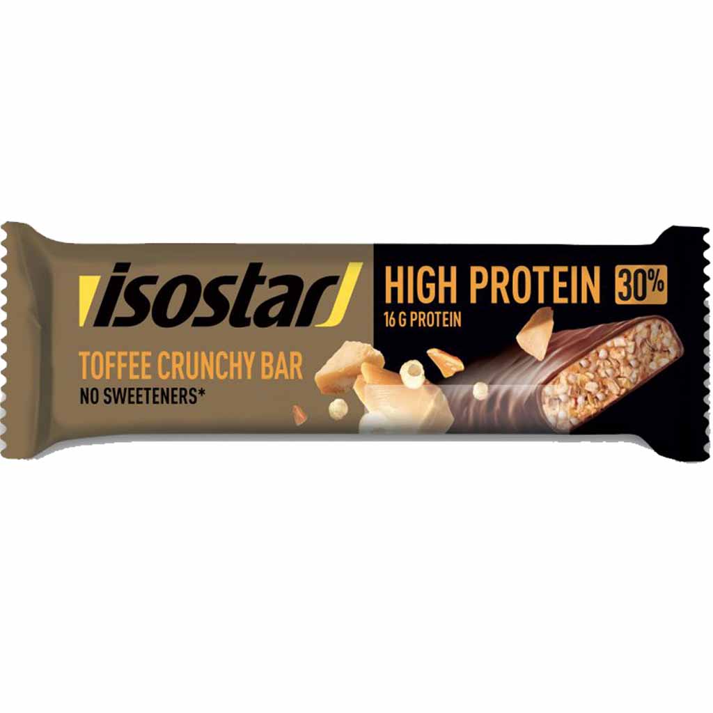 16x isostar High Protein 30 Toffee Crunchy Bar á 55g=880g MHD:28.2.25