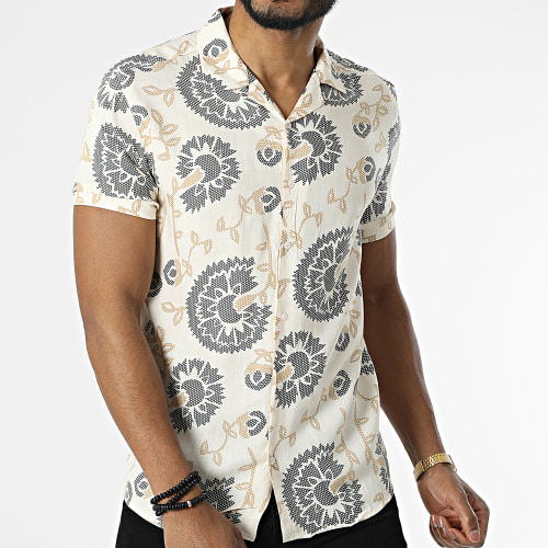 Chemise Manches Courtes 1400 Beige