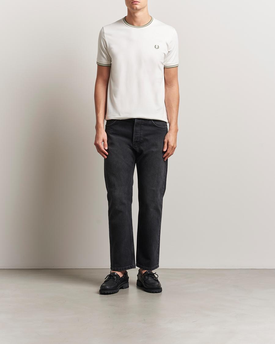 Fred Perry Twin Tipped T-Shirt Light Ecru