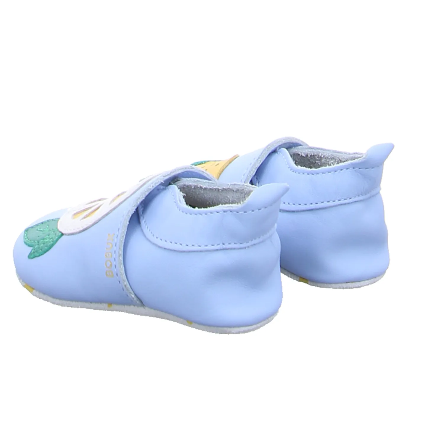 BOBUX Krabbelschuh Hellblau Leder  soft sole