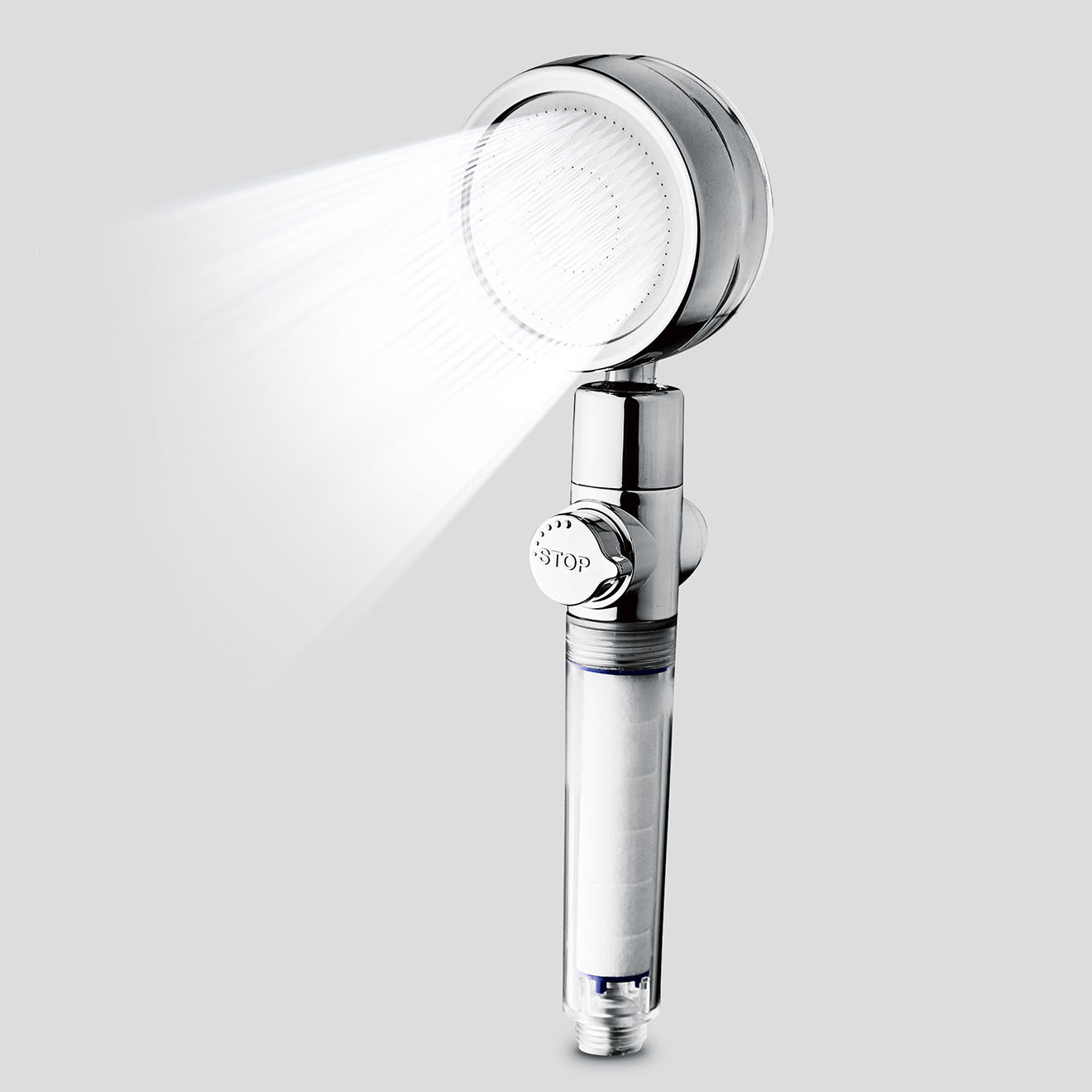 Yoghi Pommeau de douche Eco Filter chromé  - 57.5x22.5x42.3 cm