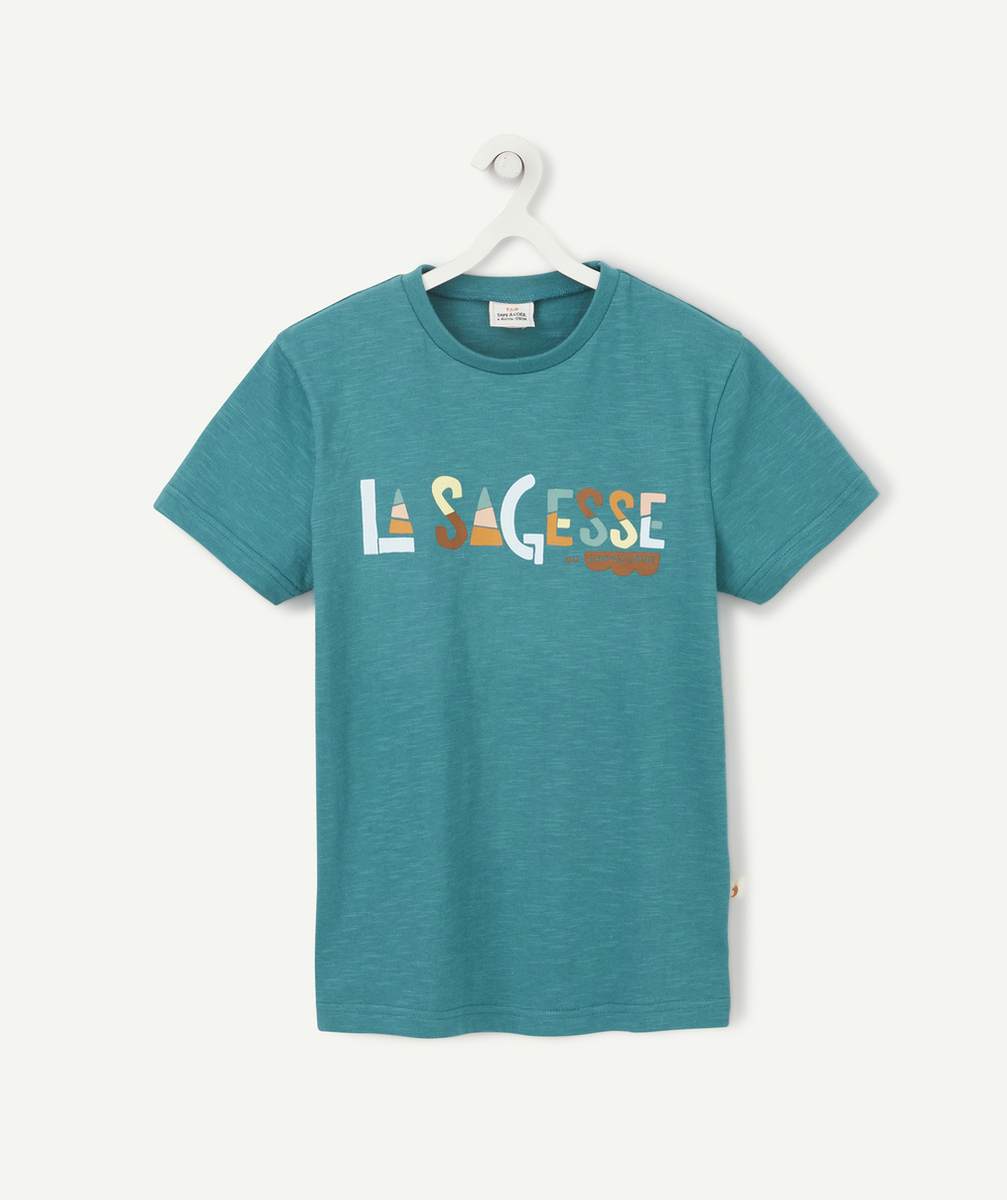 COSMIC VIBES- T-SHIRT VERT CAPRICORNE EN COTON BIO ENFANT