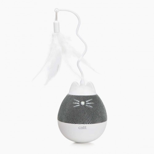 Brinquedo giratório Cat it pixi com porta-petiscos azul para gatos