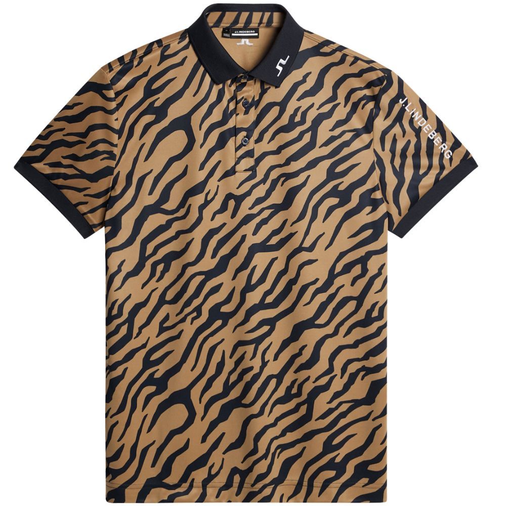 Tour Tech Print Pique Herre Tiger Brown