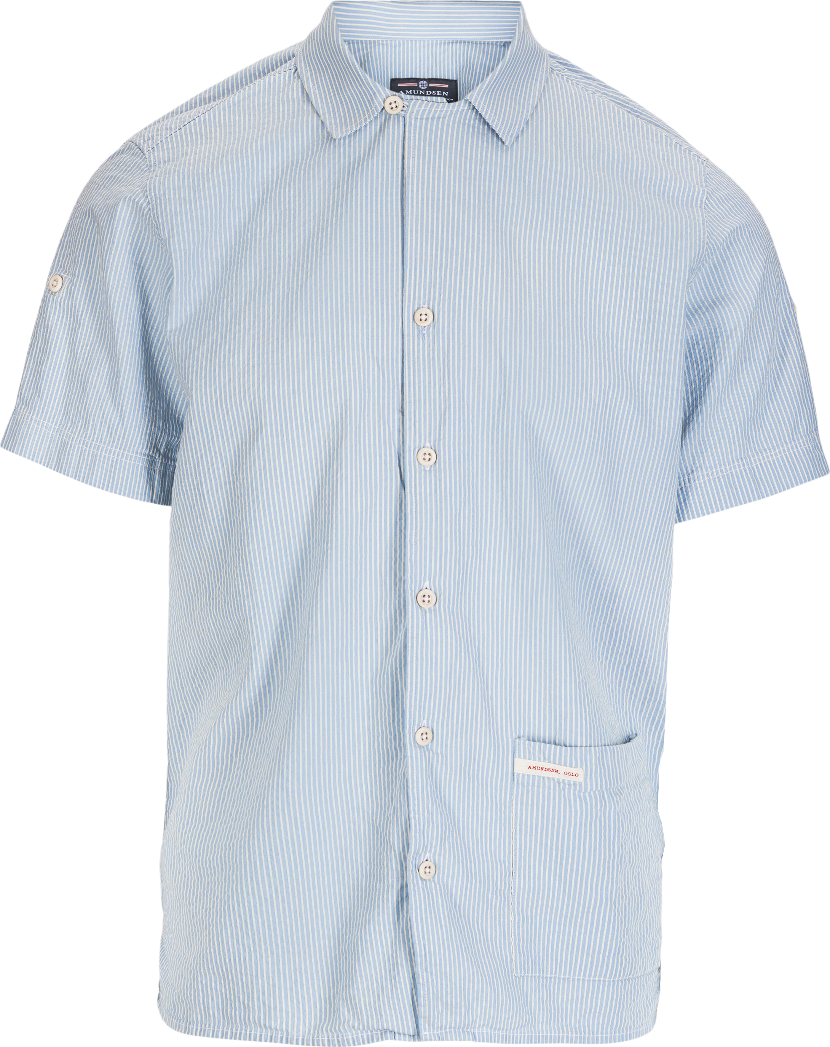 Beach Shirt Herre 556/Pinstripe Blue