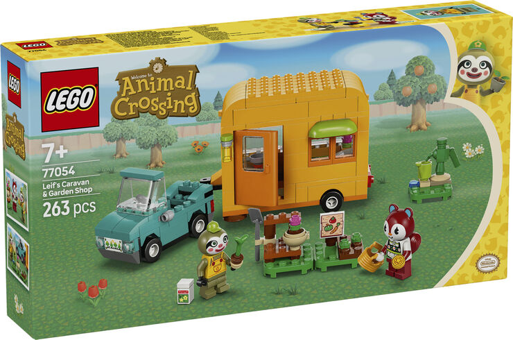 Lego Leif med campingvogn og havebutik 77054