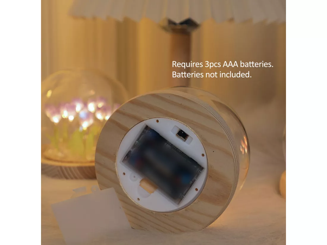 Veilleuse DIY ,Veilleuse Enfant Rechargeable LED,Lampe de Chevet,,Veilleuse tulipe DIY