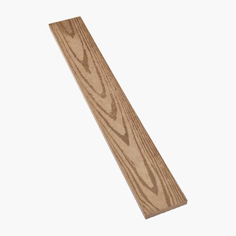 Dekklist til terrassebord av kompositt, 2800 x 70 x 12 mm, lysebrun