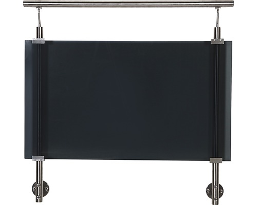 Acrylglas vulling voor Pertura leuningsysteem, antraciet helder, 1500x673x8 mm (72)